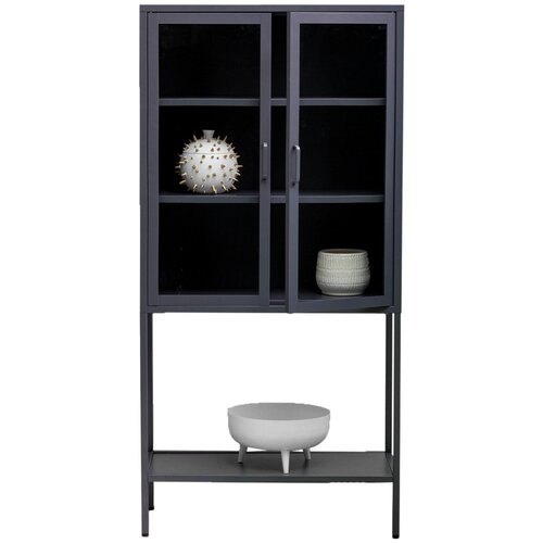 Premier Housewares Siva jeklena vitrina 75x150x35 cm Acier &amp;ndash; Slike