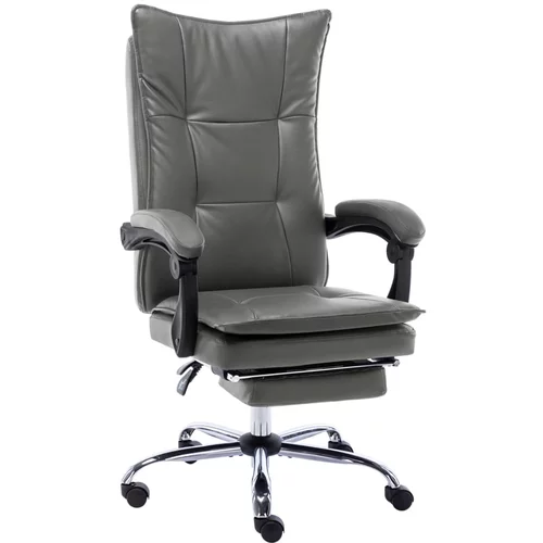 vidaXL uredska stolica od umjetne kože antracit