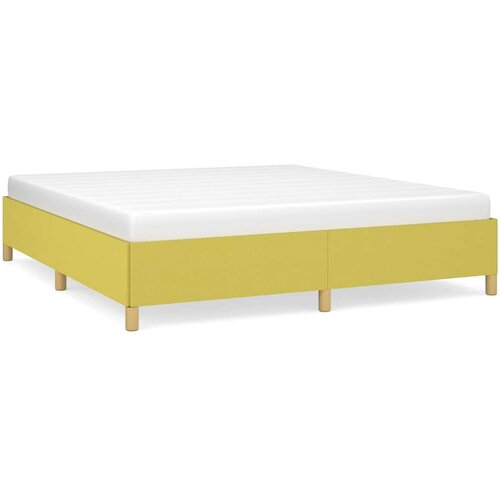  Okvir za krevet s oprugom zeleni 180 x 200 cm od tkanine Slike