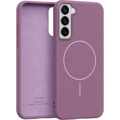 Samsung velvet touch magsafe maska za galaxy S22 plus - ljubičasta Cene