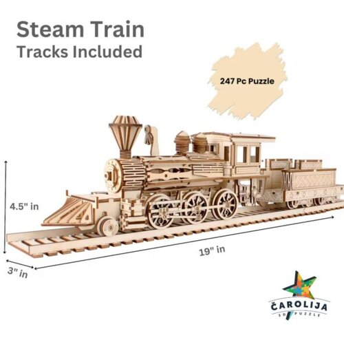  3D drvena puzla - PARNA LOKOMOTIVA II Slike