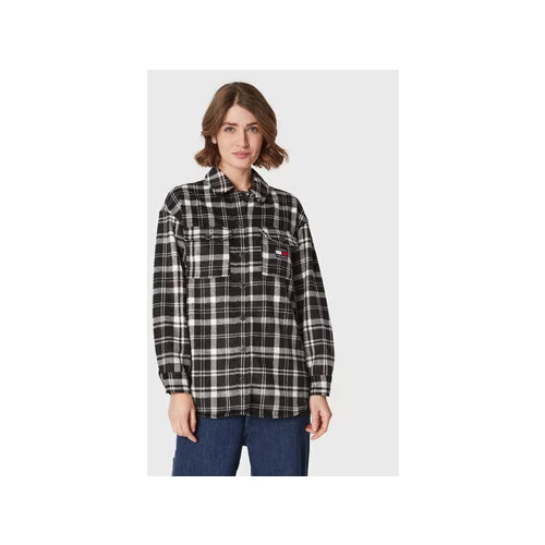 Tommy Jeans Srajca DW0DW15035 Črna Relaxed Fit