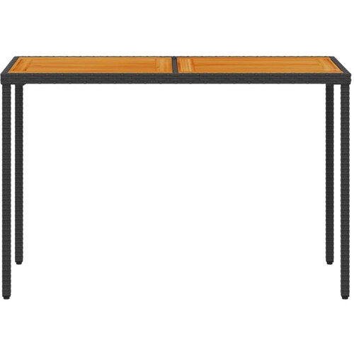 vidaXL vrtni stol s pločom od drva bagrema crni 115x54x74 cm poliratan Cijene