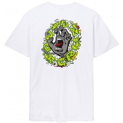 Santa Cruz Majice s kratkimi rokavi Slime scream t-shirt Bela Slike