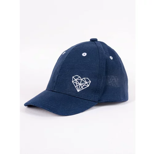 Yoclub kids's baseball cap CZD-0613G-A100 navy blue