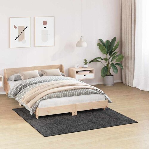  Protuklizni Shaggy Tepih Tamno siva 160 x 160 cm PP Slike