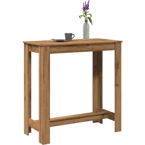 vidaXL Barska miza artisian hrast 102x50x103,5 cm inženirski les Cene