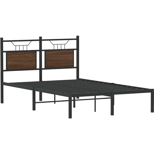 VidaXL Okvir kreveta bez madraca smeđa boja hrasta 120 x 190 cm drveni Slike