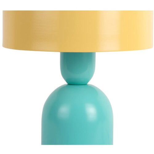 Leitmotiv Žuta /tirkizna stolna lampa (visina 24 cm) Double Funky &amp;ndash; Slike