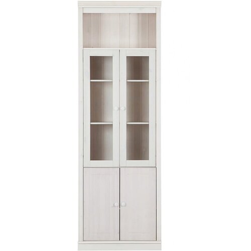 St&amp;oslash;raa Bijela vitrina od masivnog bora 74x223 cm Anita &amp;ndash; Slike