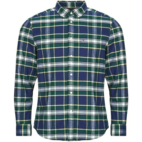 Tommy Hilfiger Srajce s kratkimi rokavi HERO FLANNEL TARTN CHCK RF SHIRT Zelena Slike