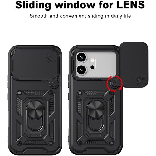 Techsuit serija CamShield za&amp;scaron;titna maskica za Honor 600 / 600 Pro &amp;ndash; crna Slike