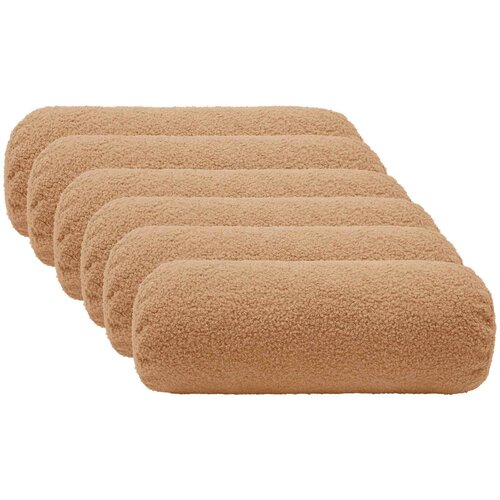  Presvlaka za jastuk 6 pcs HEERLEN Bež &amp;Oslash; 15 x 40 cm Boucl&amp;eacute; Slike