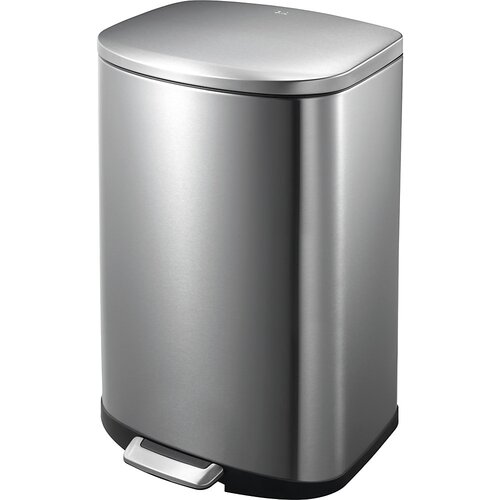 EKO Zbiralnik odpadkov iz nerjavnega jekla s pedalom, prostornina 50 l, VxŠxG 692 x 416 x 376 mm, nedrseč Cene