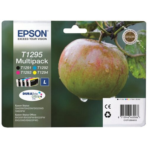 Epson T1295 Ink Cartridge (12) Black/Cyan/Magenta/Yellow Multipack, (21734959) Cene