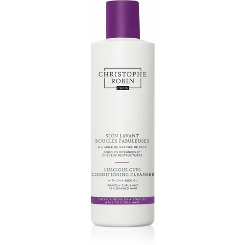 Christophe Robin Luscious Curl Conditioning Cleanser with Chia Seed Oil čistilni balzam za valovite in kodraste lase 250 ml