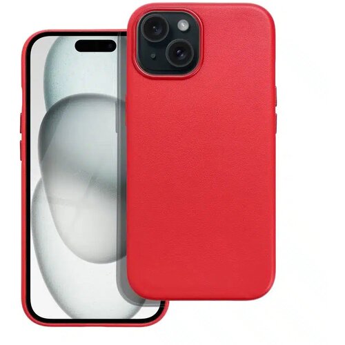  Kožna Mag Cover maska kompatibilna s MagSafe za iPhone 15 crvena Cijene