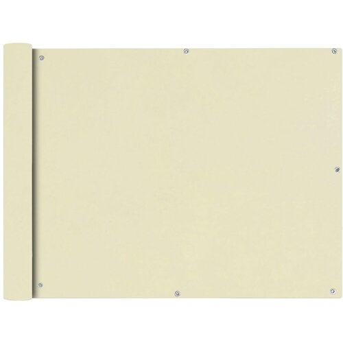 vidaXL Balkonsko Platno Oksford Tekstil 90x600 cm Kremne Barve Cene