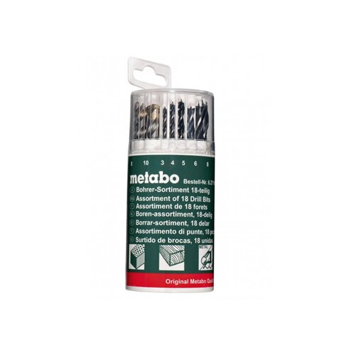 Metabo set 18 komada spiralnih burgija za ciglu-blok-kamen, drvo, metal 627190000 Cene