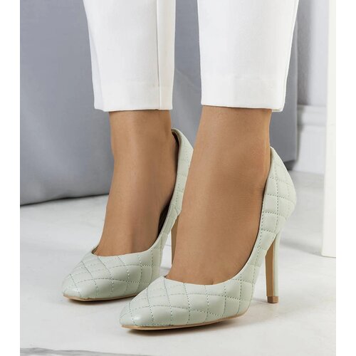 Gemre Green Quilted Heels Nadelia Cene