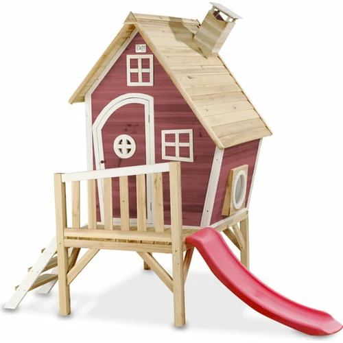 EXIT Toys Drvena kućica za igranje Fantasia 300 - Red