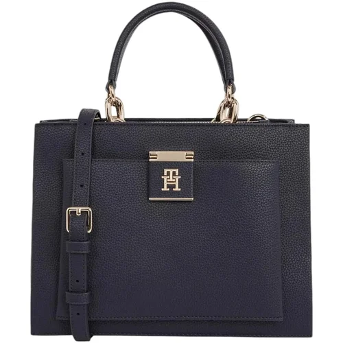 Tommy Hilfiger Torbe TH HER MINI TOTE CORP AW0AW17032 Modra