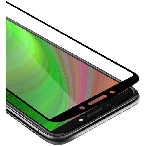 Cadorabo Motorola MOTO E5 PLUS - Za&scaron;čitna folija za transparentna s črno barvo - Za&scaron;čitno steklo s kaljenim zaslonom s trdoto 9H in 3D dotikom, (20563118) Cene
