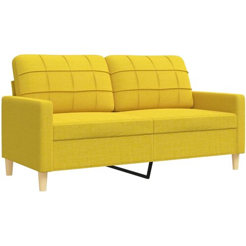  4-dijelni set sofa s tabureom i jastucima svjetlosivi tkanina Slike