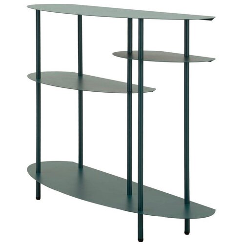 Mauro Ferretti Zelenomodra kovinska stranska mizica 34x118 cm Saturn &amp;ndash; Slike
