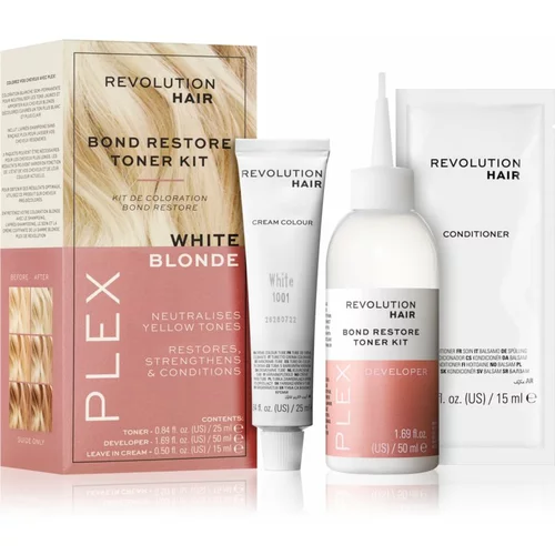 Revolution Haircare Plex Bond Restore Kit set za naglašavanje boje kose nijansa White Blonde