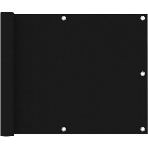 vidaXL balkonski zastor crni 75 x 400 cm od tkanine Oxford Cijene