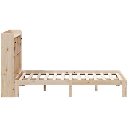 VidaXL Knjižna postelja brez vzmetnice 135x190 cm trdna borovina Slike