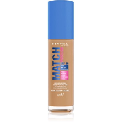Rimmel London Match Perfection tekući puder SPF 20 nijansa 403W Golden Caramel 30 ml Cijene