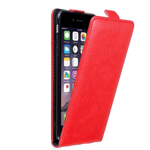 Cadorabo Ohišje, združljivo z Apple iPhone 6 PLUS / 6S PLUS v rdeče jabolko - Zaščitni ovitek v obliki flipa z magnetnim zapiranjem, (20566609) Cene
