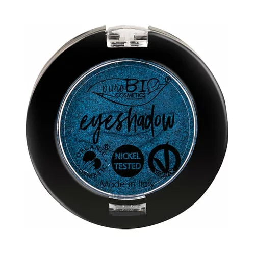 puroBIO cosmetics compact eye shadow - 07 plava (svetljucava)