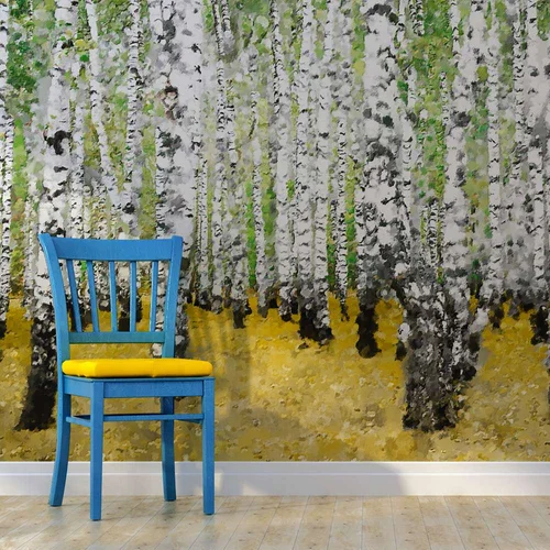  Tapeta - In birch grove... 400x309