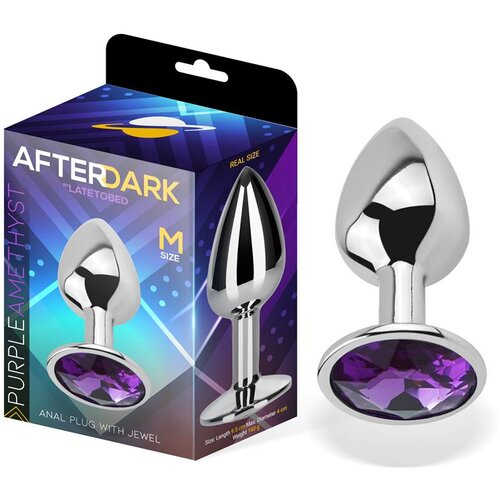 Afterdark Aluminium Amethyst Butt Plug S/M/L - M 8.2cm x 3.4cm Cijene