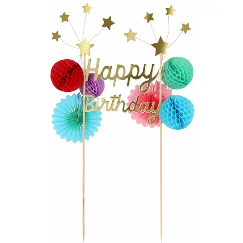 Meri Meri Dekoracija za torto Happy Birthday –