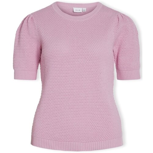 Vila Noos Dalo Knit S/S - Pastel Lavender Ružičasta Slike