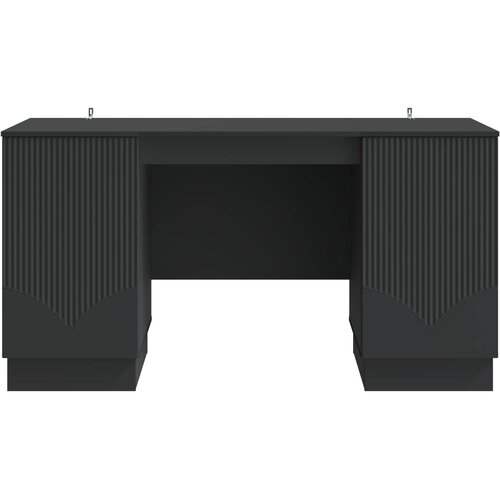  Stol Crna 142,5 x 50 x 75 cm Konstruirano drvo Slike