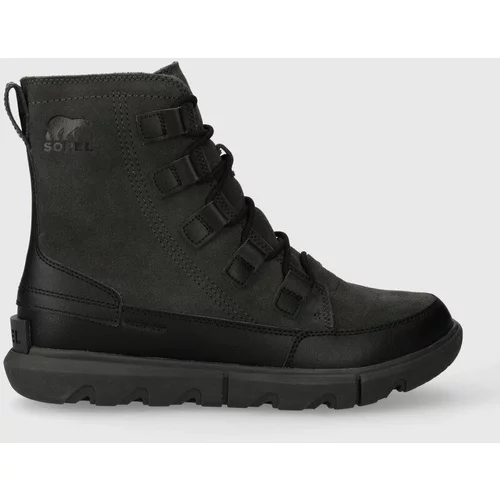 Sorel Kožne cipele EXPLORER NEXT BOOT WP 10 za muškarce, boja: crna, 2058921010