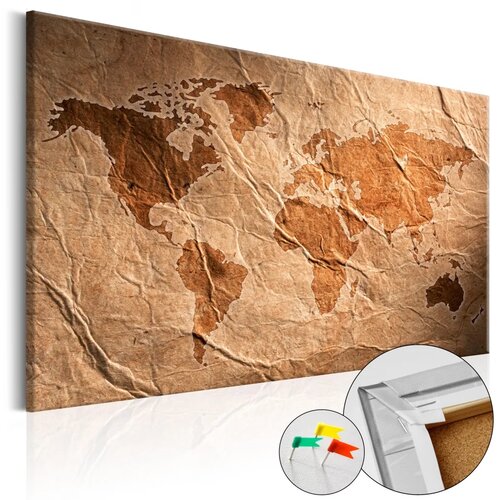  Slika na plutenoj podlozi - Paper Map 60x40 Cene