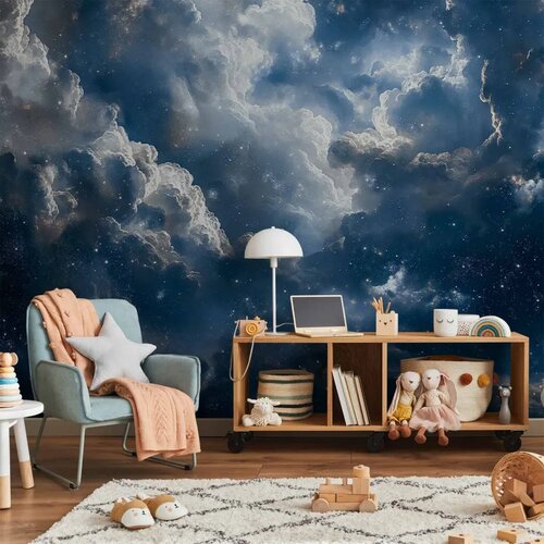  Foto tapeta - Astronomical Wonders: Clouds and Stars in Harmonious Combination 450x315 Cijene