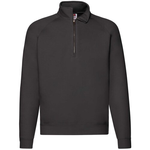 Fruit Of The Loom Black Men&amp;#039;s Zip Neck Sweatshirt Slike