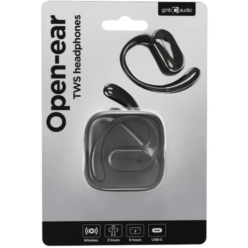  OWS-01-BK bluetooth V5 open-ear slusalice, tws, black Slike