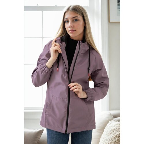 Dewberry 53121 Hooded Women Raincoat-PLUM Cijene