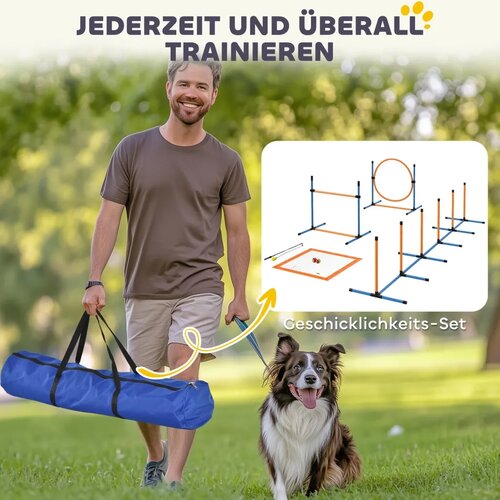  Agility set za pse 7 dijelova: Agility oprema za dresuru pasa set s preponama za igre i trening Slike