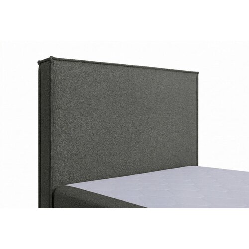 MID.YOU POSTELJA Z VZMETNICO 100 cm x 200 cm , tekstil, leseni material antracit Slike