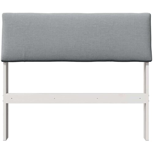 VidaXL tapecirani uzglavlje svijetlo siva 90 cm čvrsto borovo drvo Slike