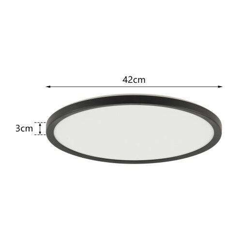  Brilagi-LED prigu&amp;scaron;iva svetiljka sa senzorom ULTRA SLIM LED/24W/230V prečnik 42 cm + daljinski upravljač Slike